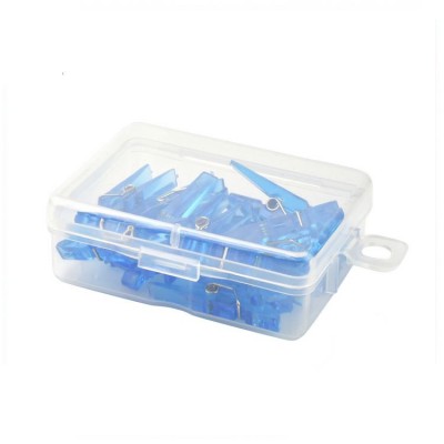 Small Clear space-saving design office school Foldable container plastic storage box