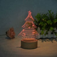 Home Decorations 7 Colors Gradual Changing Touch Switch USB Table Lamp 3D Illusion LED Night Light